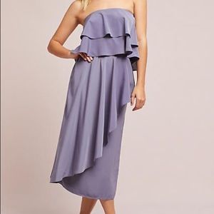 Lavender Cascade ruffle, Paper Crown set from Anthropology (NWT)